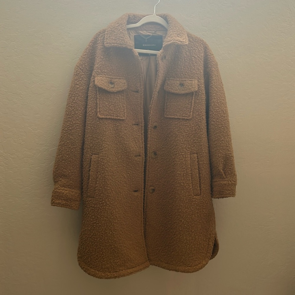 BCBG camel coat